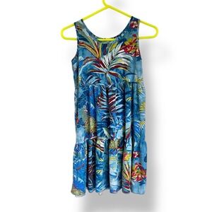 Jams World Lil' People Girls Dress Hawaiian Boho Flora Kids Girls Sz L (10-12)